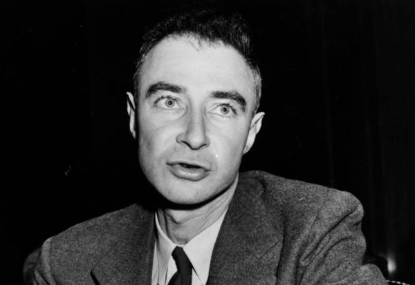 Nuclear physicist Julius Robert Oppenheimer (1904-1967), director of the Los Alamos atomic laboratory, testifying before the Special Senate Committee on Atomic Energy (Photo by Keystone)